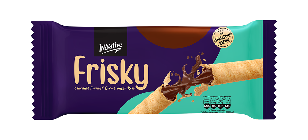 Frisky Chocolate Wafer Roll
