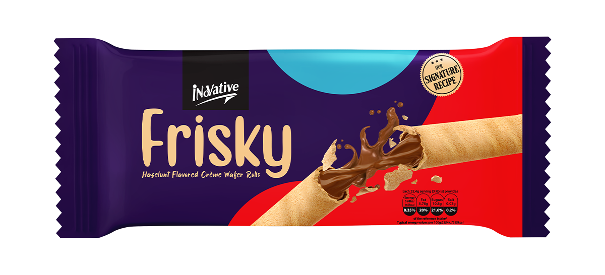Frisky Hazelnut Wafer Roll